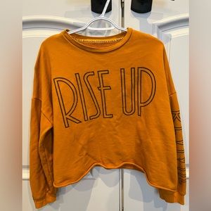 Rise Up sweat shirt Size S